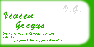 vivien gregus business card